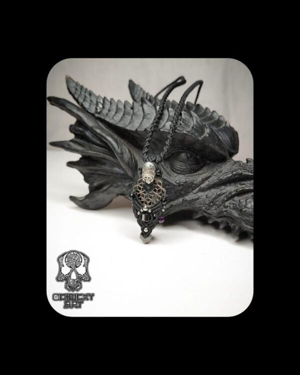 necklace with a gothic or fantasy-inspired design