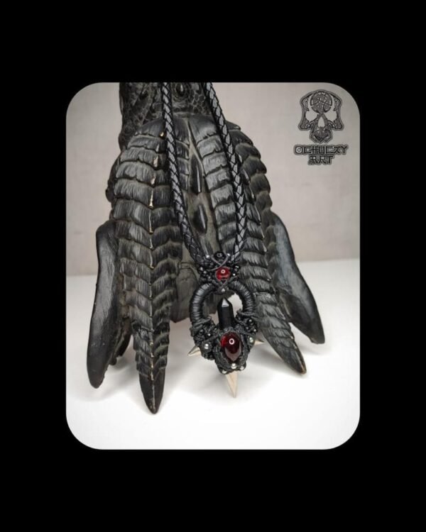 necklace with a gothic or fantasy-inspired design