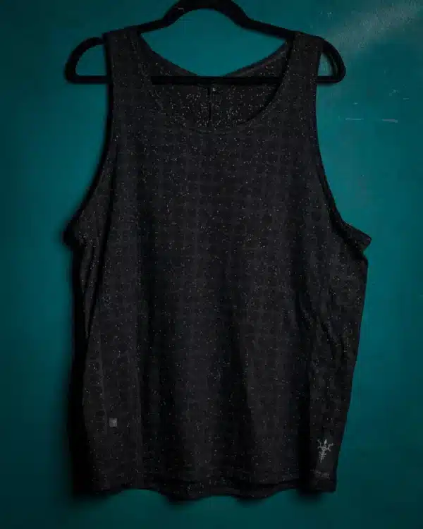 A-Tank Men / Cotton Slub -Black TETRIS
