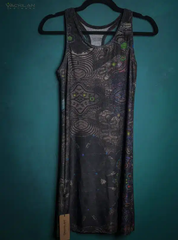 Mini Fitted Dress / PSYGALAK Silver Knits - Image 4