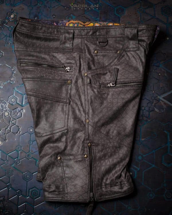 Flying Short Fake Leather Rider Grey DESINTEGRATION1 - Image 2
