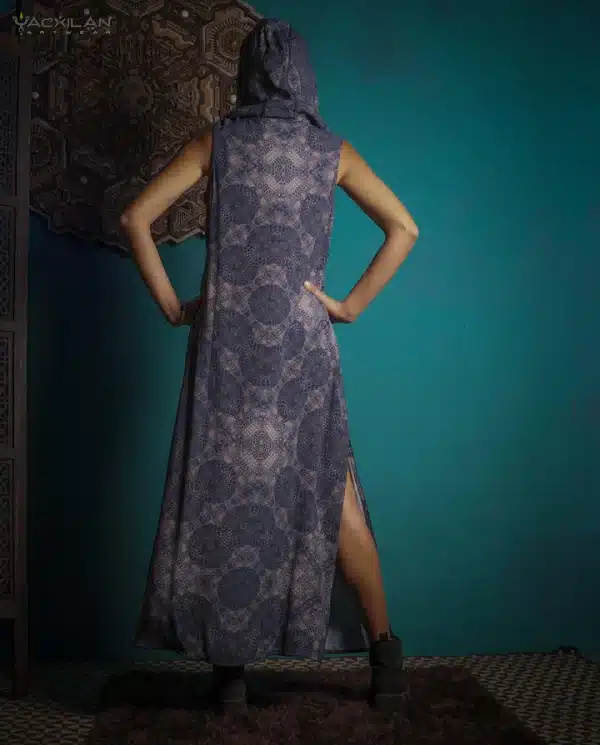 Hooded Long Dress Woman / Viscose - GATORX - Image 6