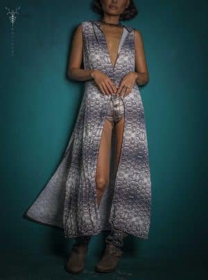 Hooded Long Dress Woman -HASHASHINHEX