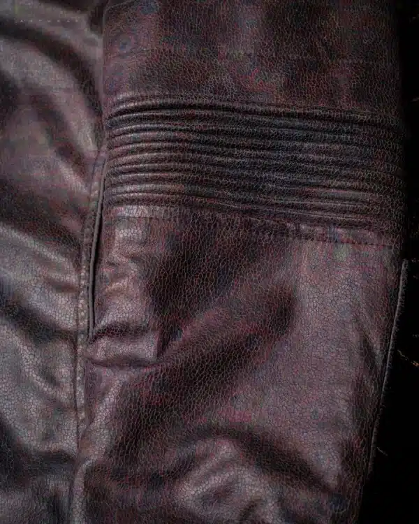 Jacket Men / Fake Leather - Grey SNL Snake - Image 4