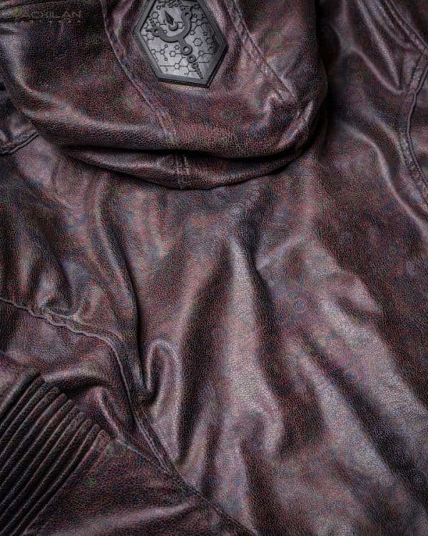 Jacket Men / Fake Leather - Grey SNL Snake - Image 7