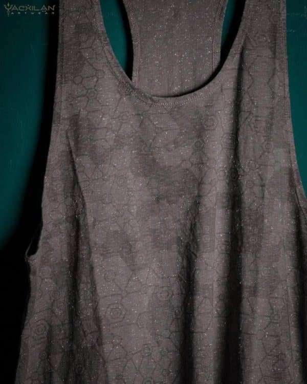 Tank Top Woman / Long John Cotton Slub - Grey SHAMANKA - Image 4