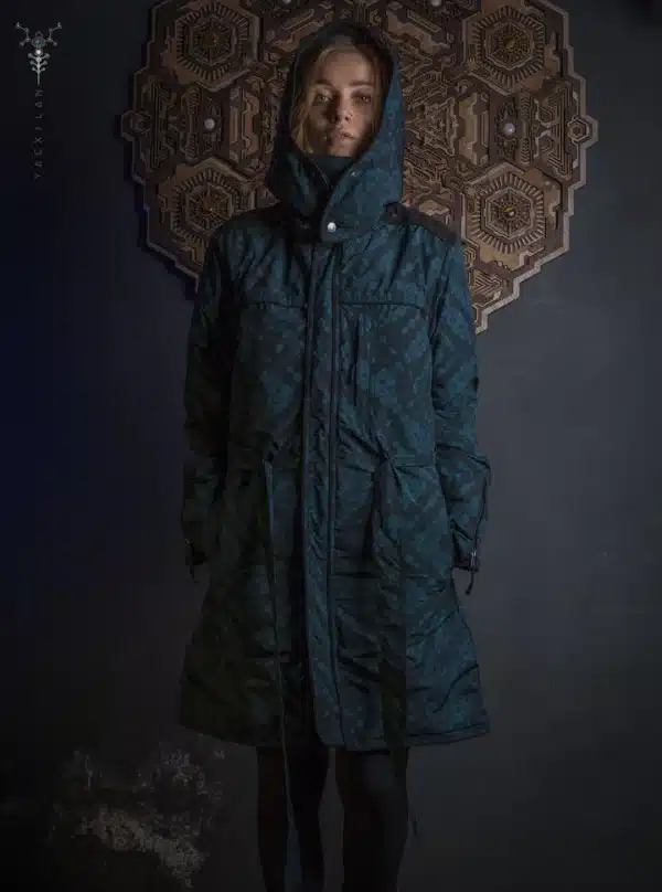 Coat Woman / Waterproof - Bottlegreen MAORIBONES - Image 2