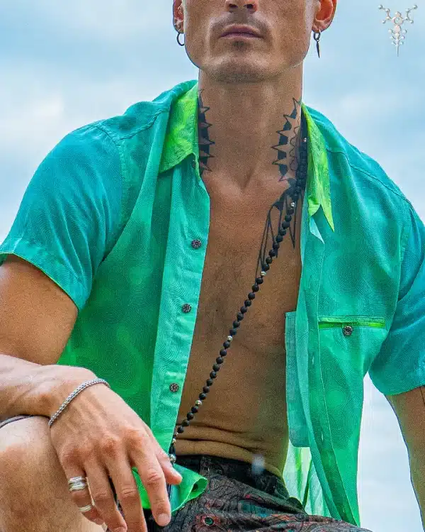 Shirt Men Half Sleeves / Bamboo - GREEN LANTERN - Image 4