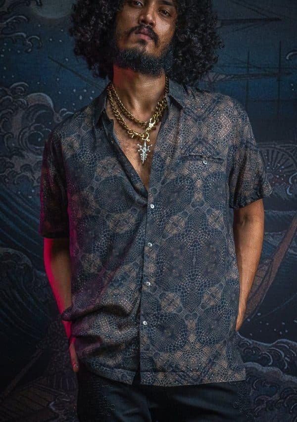 Shirt Men Half Sleeves / Bamboo - GATOR X - Image 3