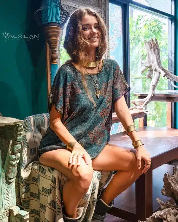 Woman Wideneck Top / Knits - Silverdots ATLANTIS - Image 3