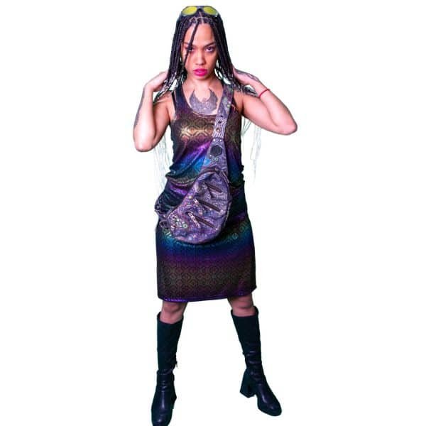 FITTED DRESS HOLOGRAPHIC GURRCCI - Image 5