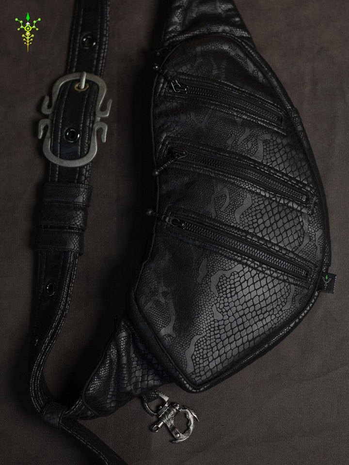 Fake Leather Botta Bag BLAK BOA Yacxilan