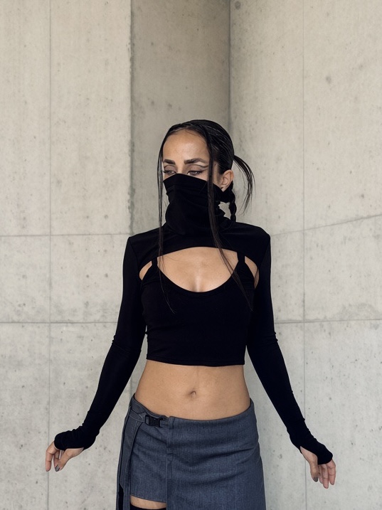 Rift Armor Set Crop vest, top and mask Mina nia - Image 3