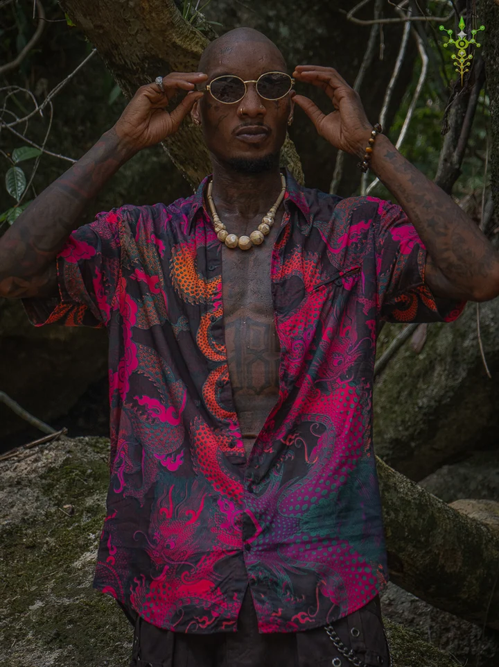 Shirt Half Sleeves FIRE DRAGONS