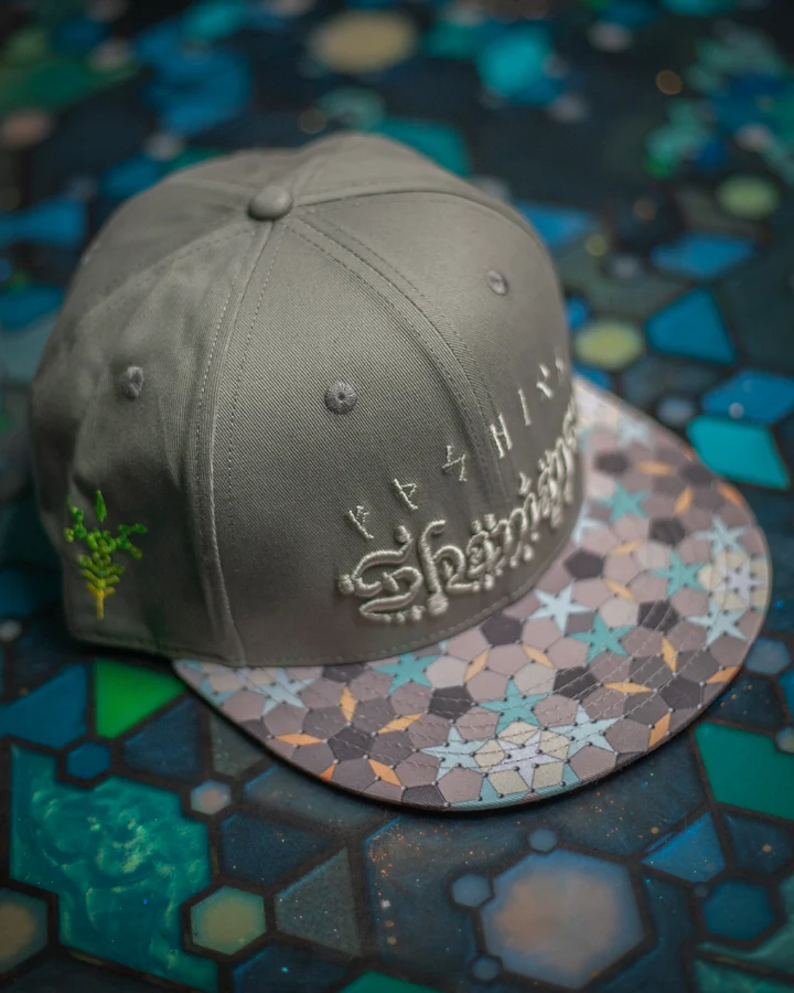 Cotton Printed Brim 3D Embroidery - PENTA SHAMANS